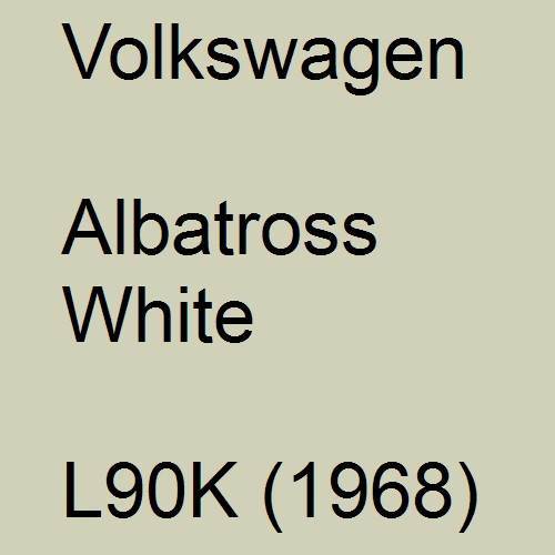 Volkswagen, Albatross White, L90K (1968).